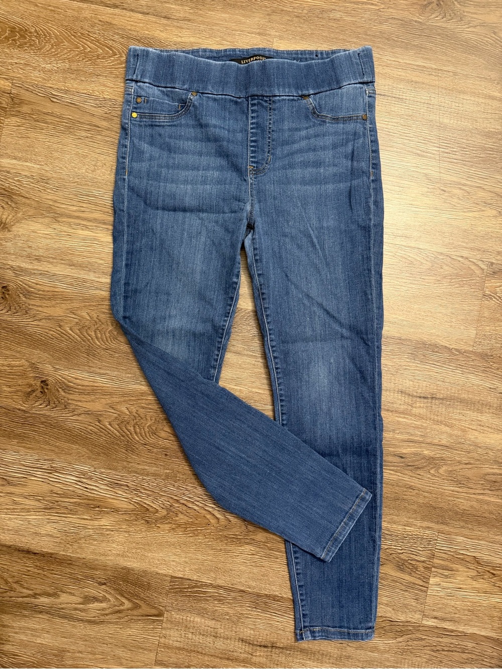 Liverpool Dark Blue Pull-On Jeggings